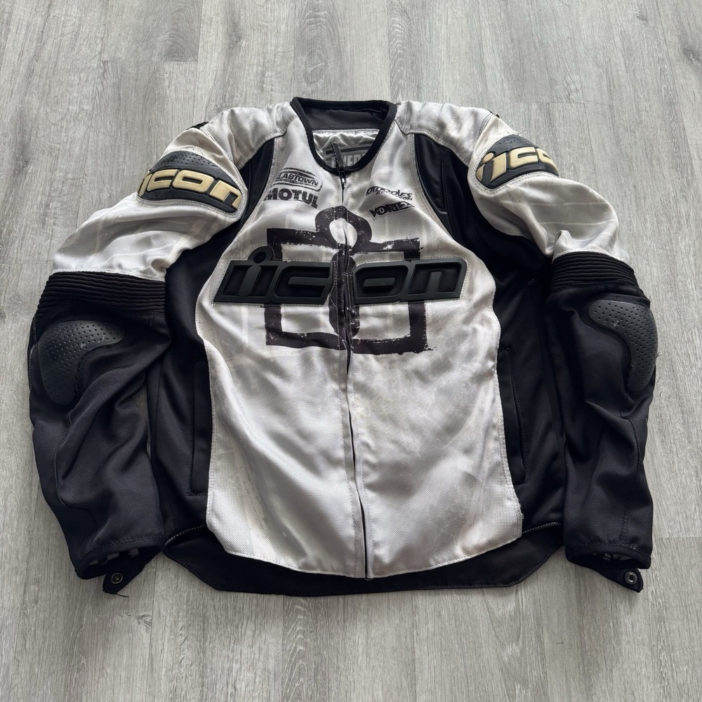 icon Overlord Performance Riding Jacket Type 1 Mens Medium Motorcycle Padded